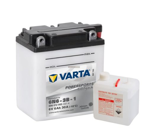Varta motor akkumulátor Powersports Freshpack 6N6-3B-1