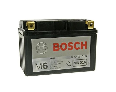 YT12A-BS Bosch motor akkumulátor AGM Bal+