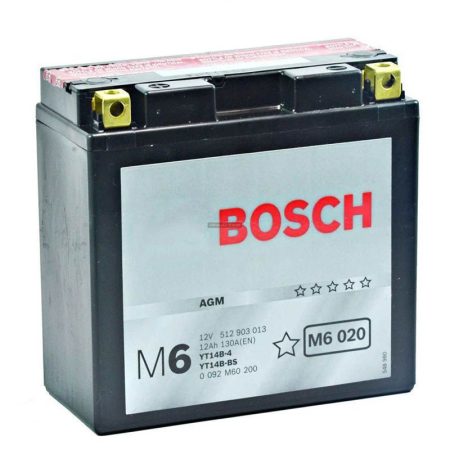 YT14B-BS Bosch AGM motor akkumulátor bal+