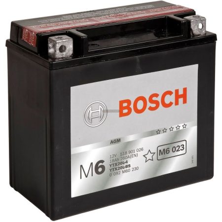 "YTX20L-4 / YTX20L-BS" Bosch AGM motor akkumulátor jobb+