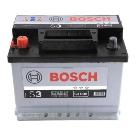 Bosch S3 12V 56Ah bal+ autó akkumulátor