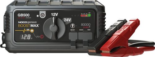 Indításrásegítő (Bikázó) NOCO GB500 12V-24V MAX UltraSafe 12V 2400A a 24V 1200A