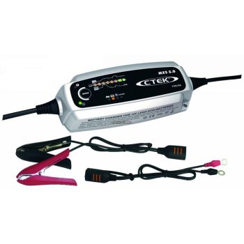 CTEK MXS 5.0 akkumulátor töltő + Led csatlakozó