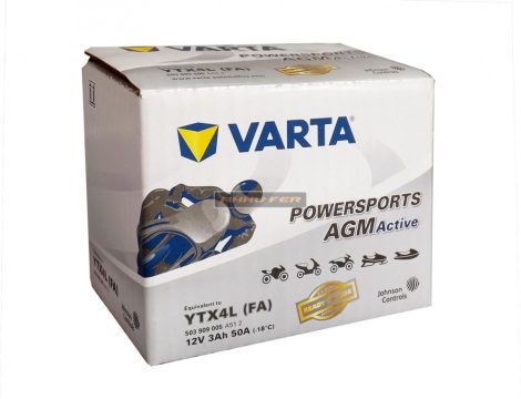 YTX4L-BS Varta Factory-Activated AGM motor akkumulátor 12V 3Ah/50A jobb+