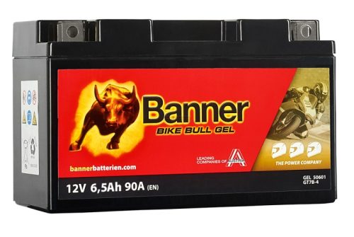 Banner Bike Bull GEL motorkerékpár-akkumulátor, GT7B-4 (YT7B-BS)