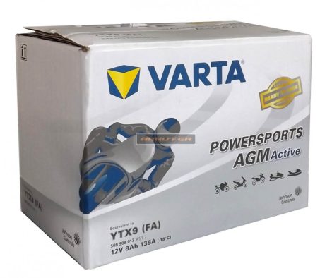 YTX9-BS Varta Factory-Activated AGM motor akkumulátor 12V 8Ah/120A bal+