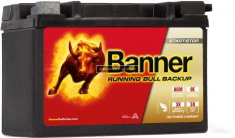 Banner Running Bull Back Up AUX9 akkumulátor 9Ah bal+