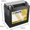 Varta Dynamic AUX - 12v 13ah - kiegészítő akkumulátor - bal+ AGM *YTX14 *AUX14
