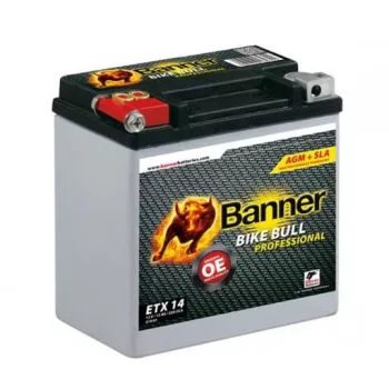 Banner Bike Bull AGM PRO motorkerékpár-akkumulátor, ETX14