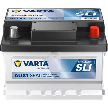   Varta Dynamic AUX - 12v 35ah - kiegészítő akkumulátor - jobb+   *AUX1
