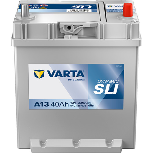 Varta Dynamic SLI - 12v 40ah - autó akkumulátor - jobb+ *ázsia*vékonysarus*talpas