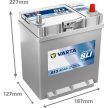 Varta Dynamic SLI - 12v 40ah - autó akkumulátor - jobb+ *ázsia*vékonysarus*talpas