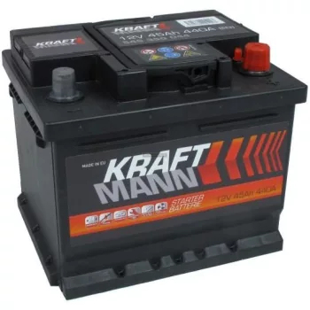 Kraftmann 12V 45Ah jobb+ akkumulátor