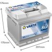 Varta Dynamic SLI - 12v 52ah - autó akkumulátor - jobb+ *alacsony