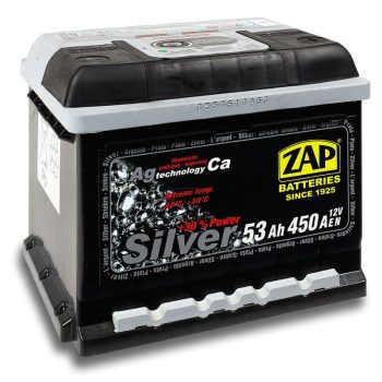 Zap Silver 12V 53Ah jobb+ akkumulátor