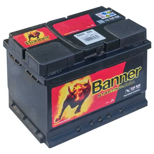 Banner Starting Bull 56009 010560690101 akkumulátor, 12V 60Ah 480A J+ EU, alacsony