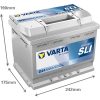 Varta Dynamic SLI - 12v 60ah - autó akkumulátor - jobb+