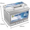   Varta Dynamic SLI - 12v 60ah - autó akkumulátor - jobb+ *alacsony