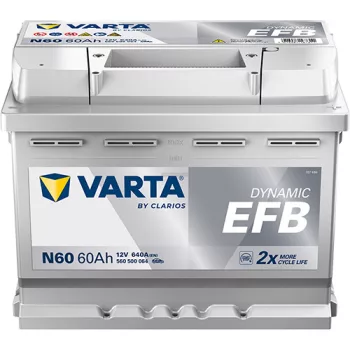 Varta Dynamic EFB - 12v 60ah - autó akkumulátor - jobb+