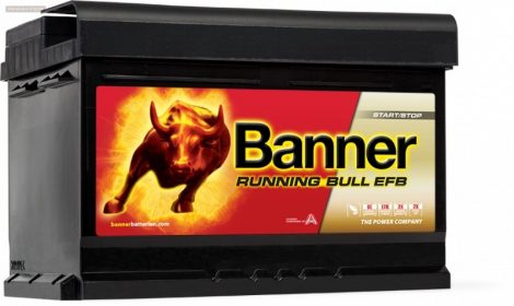 Banner Running Bull EFB 12V 65Ah 650A jobb+ Start Stop akkumulátor