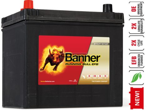 Banner Running Bull EFB 12V 65Ah bal+ 550A ázsiai kivitel