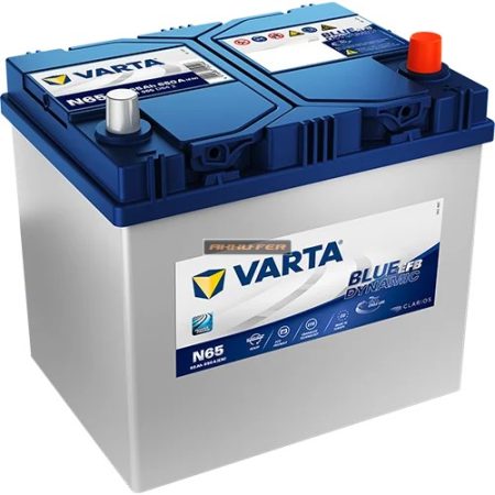 Varta EFB akkumulátor 12V 65A 650A jobb+ D23