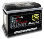 Zap Silver 12V 64Ah jobb+ akkumulátor