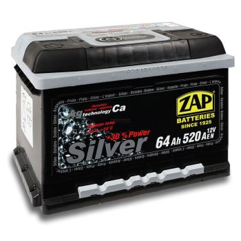 Zap Silver 12V 64Ah jobb+ akkumulátor