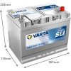   Varta Dynamic SLI - 12v 70ah - autó akkumulátor - jobb+ *ázsia