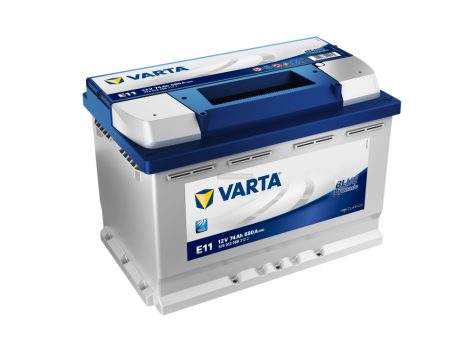 12V 74Ah akkumulátor Varta Blue Dynamic jobb+