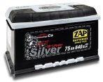 Zap Silver 12V 75Ah jobb+ akkumulátor