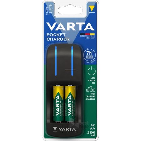 Varta Pocket akkumulátor töltő -  +AA 2100mAh x4 