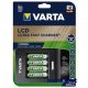 Varta elem akkumulátor töltő - LCD gyorstöltő + 4db. használatra kész 2100mAh AA