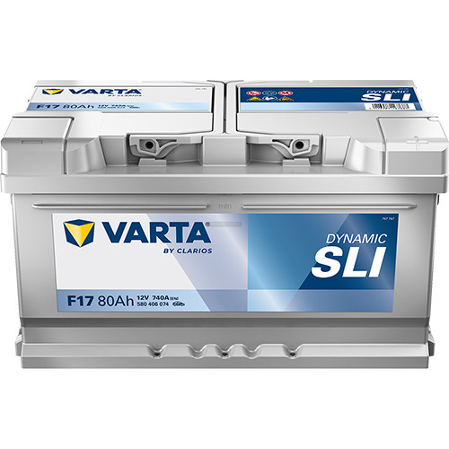 Varta Dynamic SLI - 12v 80ah - autó akkumulátor - jobb+ *alacsony