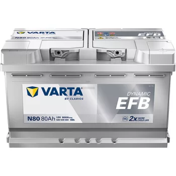 Varta Dynamic EFB - 12v 80ah - autó akkumulátor - jobb+