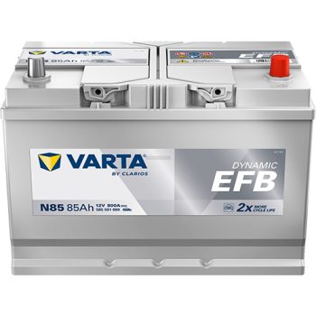   Varta Dynamic EFB - 12v 85ah - autó akkumulátor - jobb+ ázsia