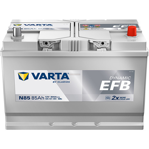 Varta Dynamic EFB - 12v 85ah - autó akkumulátor - jobb+ ázsia