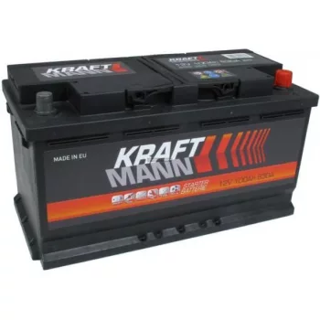 Kraftmann autó akkumulátor 12V 100Ah jobb+