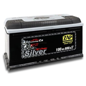 Zap Silver 12V 100Ah jobb+ autó akkumulátor