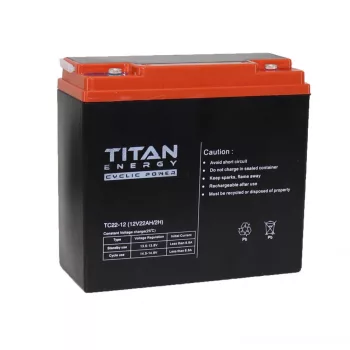   TitanEnergy Cyclic Power 12V 22Ah kerékpár akkumulátor 6-DZM-22 zselés