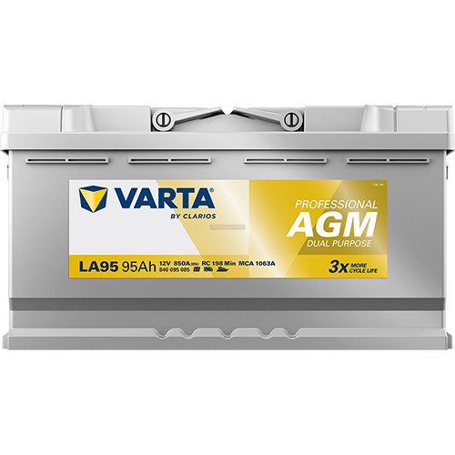 Varta Professional Dual Purpose AGM - 12v 95ah - meghajtó akkumulátor - jobb+