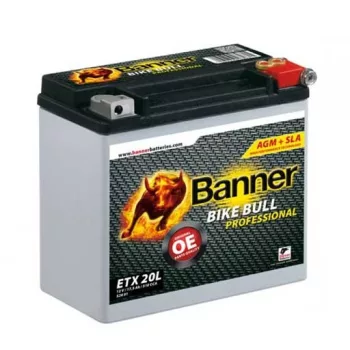   Banner Bike Bull AGM PRO motorkerékpár-akkumulátor, ETX20L