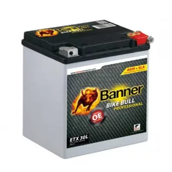   Banner Bike Bull AGM PRO motorkerékpár-akkumulátor, ETX30L