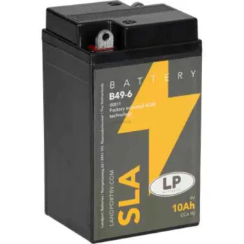 Landport SLA-B49-6 motorakkumulátor, 6V 10Ah, 90A