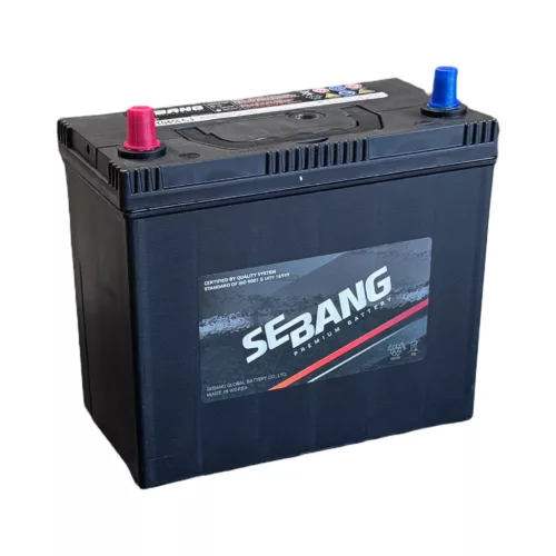 Sebang 12v 45Ah 400a japán bal+ akkumulátor (vékony sarus)