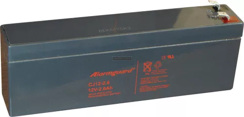 Zselés akkumulátor Alarmguard CJ12-2,6 (12V/2,6Ah)