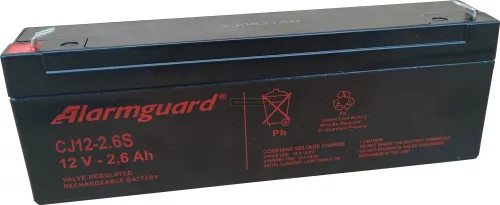 Zselés akkumulátor Alarmguard CJ12-2,6S (12V 2,6Ah)
