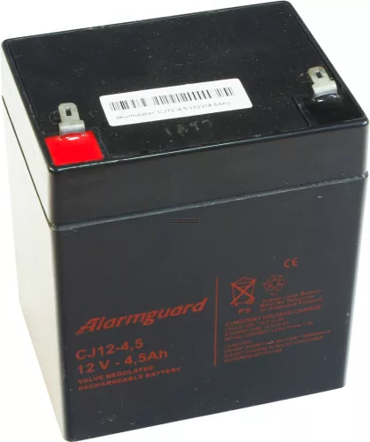 Zselés akkumulátor Alarmguard CJ12-4,5 (12V/4,5Ah)