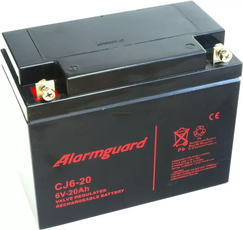 Zselés akkumulátor Alarmguard CJ6-20 (6V/20Ah)