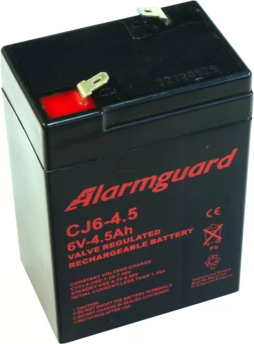 Zselés akkumulátor Alarmguard CJ6-4,5 (6V/4,5Ah)